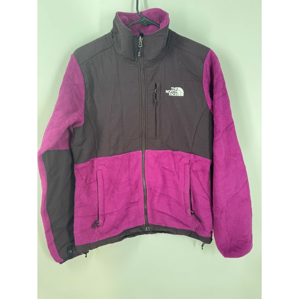 The North Face Women's Small Denali Fleece Jacket Full Zip Purple Black Polartec